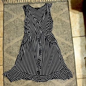 Navy striped Dress